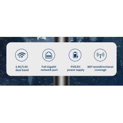 COMFAST CF-EW85 Ponto de Acesso Exterior Dual-Band 1300 Mbps (IP66, PoE)